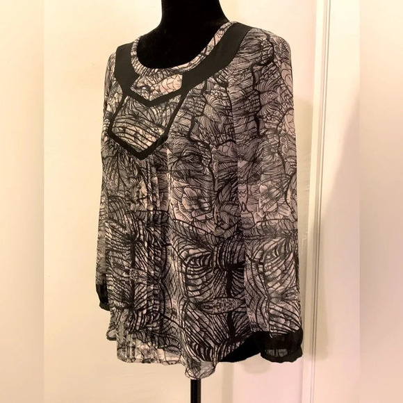 MEADOW RUE by ANTHROPOLOGIE Issa Peasant Blouse - Picture 6 of 11